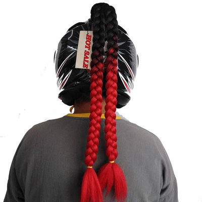 Helmet Accessories — Motosiklet dəbilqələri - black-and-red-stitching