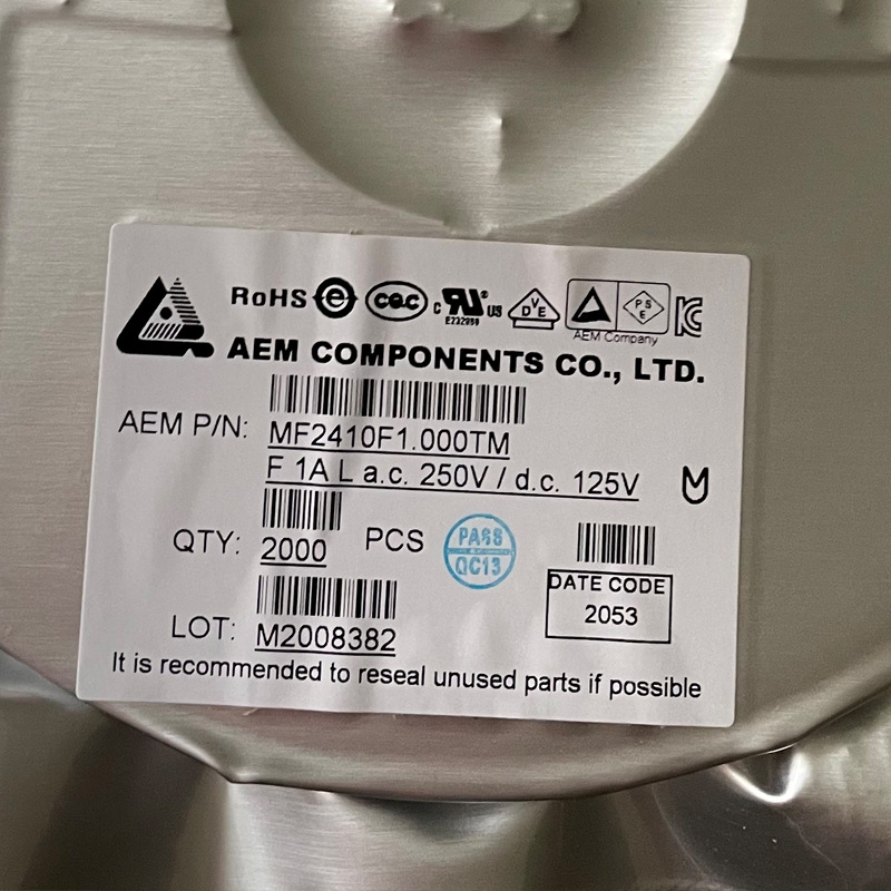 AEM原装正品快断贴片保险丝250V1A认证齐全2AMF2410封装保险管