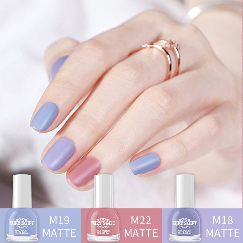 elegant matte nail polish for manicure