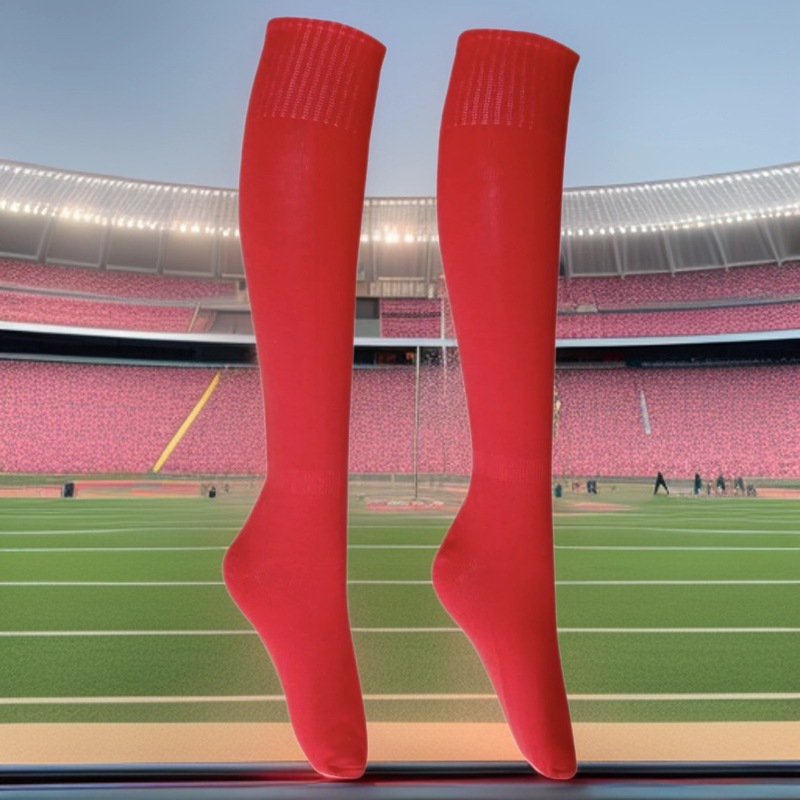 Factory Direct Sales African Export Plain Solid Color Adult Wear-Resistant Odor-Resistant Long Tube Sports Socks Basketball Socks Baseball