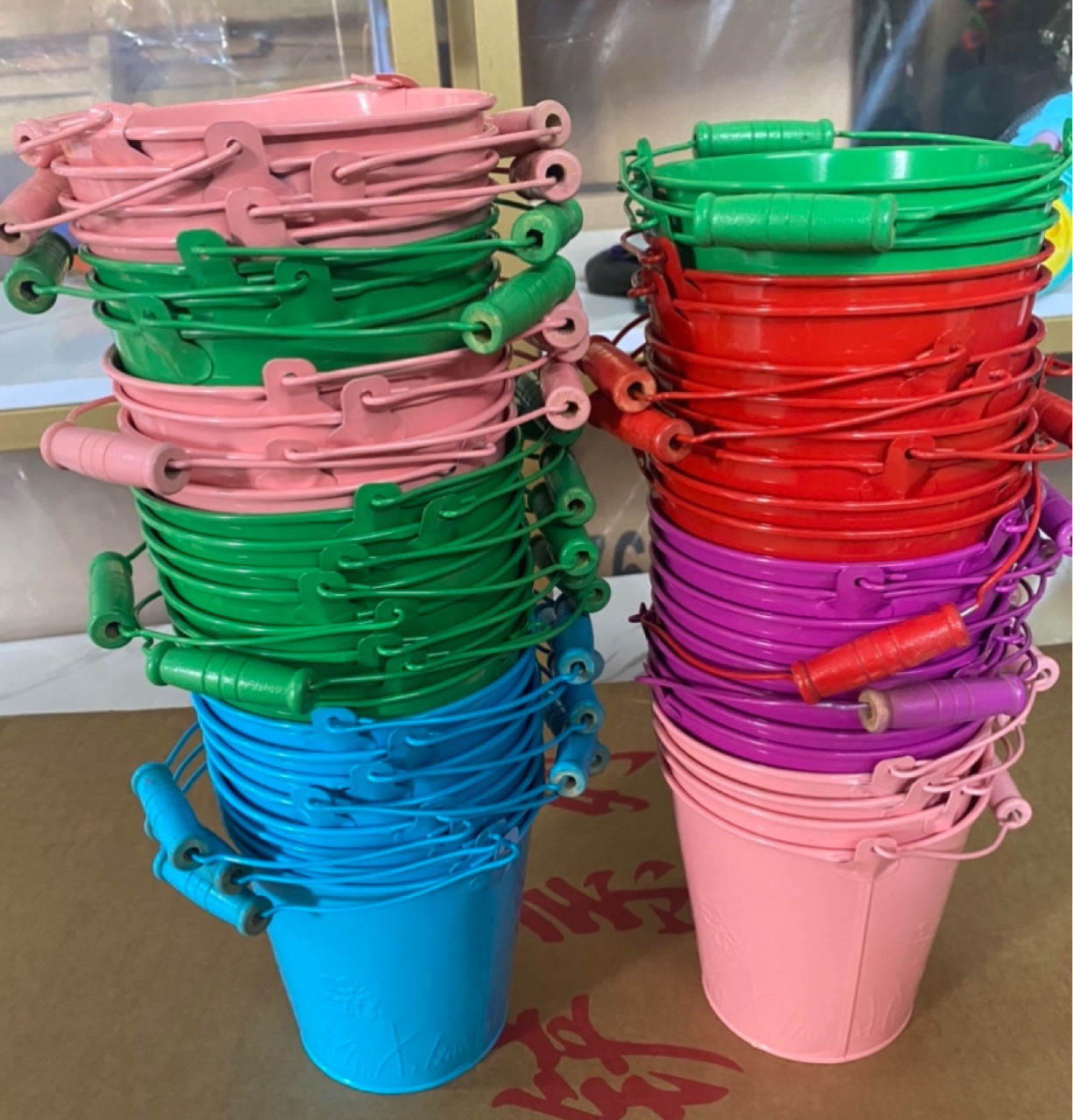 厂家批发儿童玩具大中小园艺铁桶玩沙决明子戏水铁桶铁皮桶