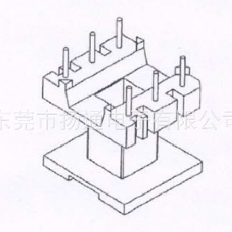 EE19变压器骨架EE19电木骨架EE19立式3-3针