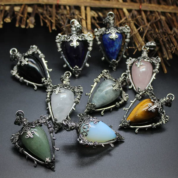 Bottle water drop pull stone crystal pendant wholesale popular ornaments ornaments natural stone foreign trade jewelry