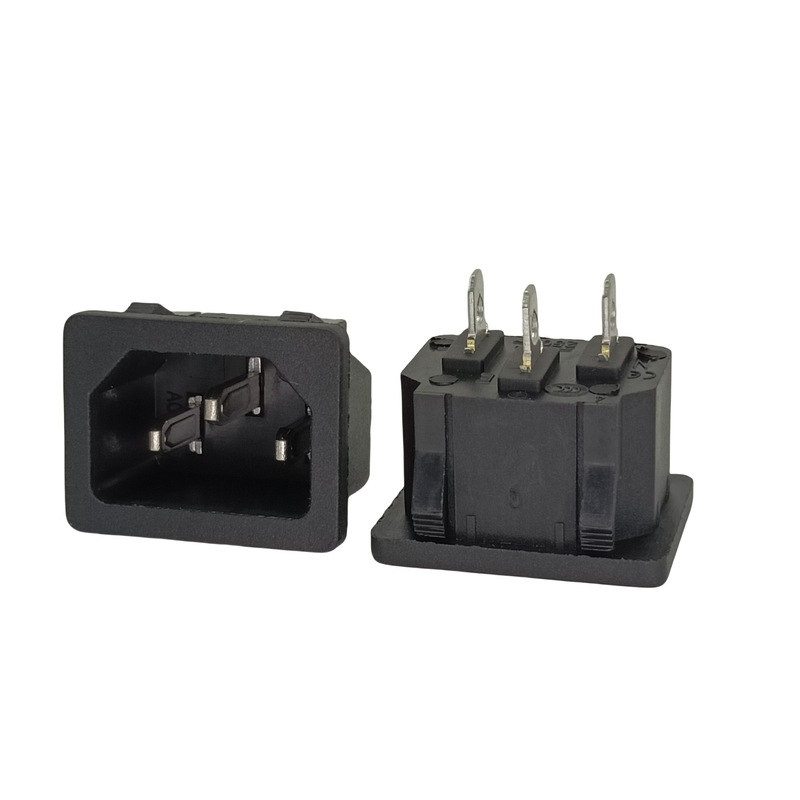 AC01电源插座 AC04品字八字带开关保险丝三合一二合一 大电流插座|undefined