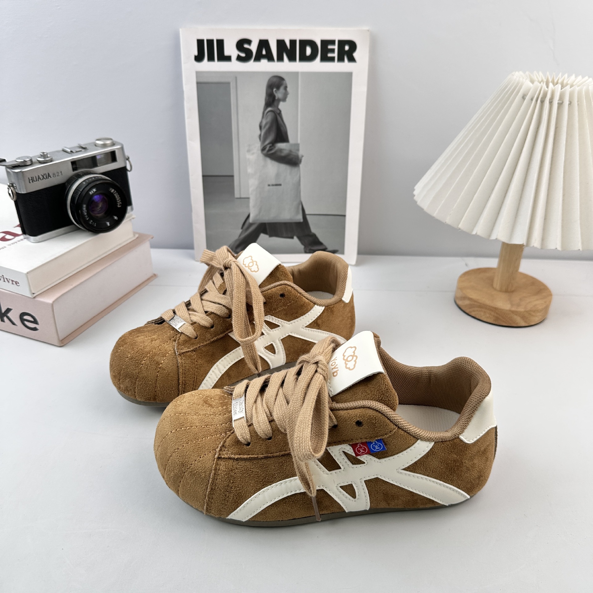 Farwave retro Gump zapatos deportivos casuales versátiles 2025 nuevos estudiantes de otoño lazos bajos zapatos de entrenamiento alemán mujeres