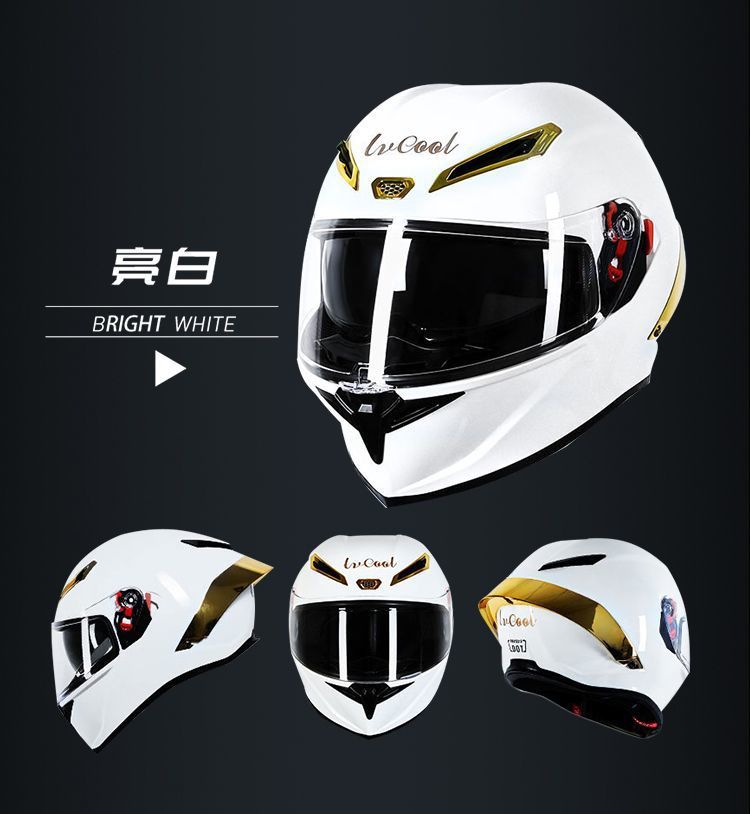 Motorcycle Full Helmet 3C Certified Carbon Fiber Riding Helmet