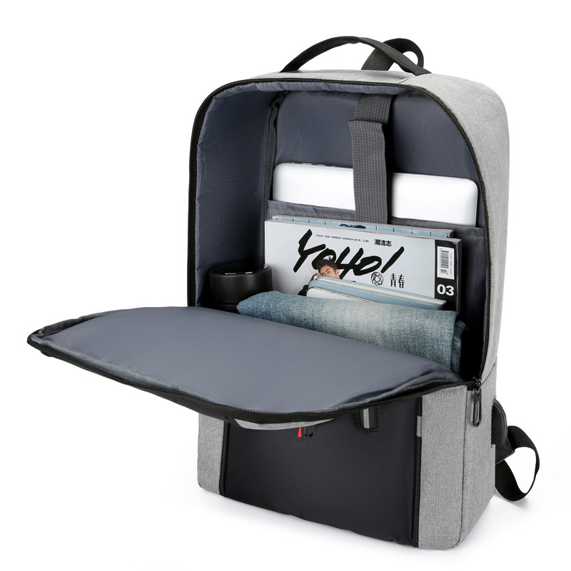 Nueva mochila hombres de negocios bolsa de ordenador portátil bolsa de viaje de gran capacidad mochila impreso logo