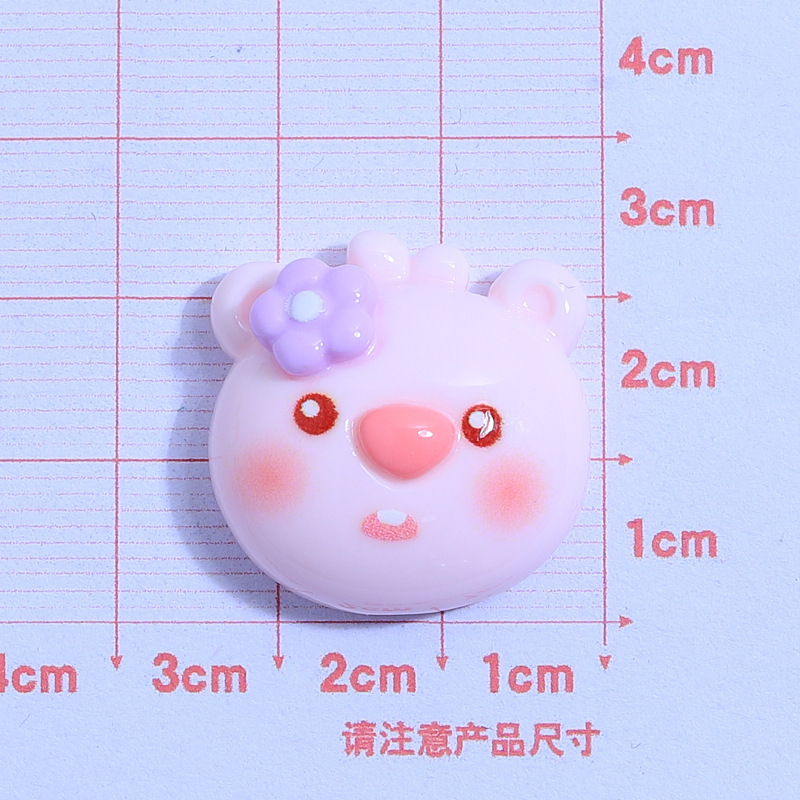 Cute pig costume Children's Fun handmade diy cream glue phone case headdress hairpin jewelry resin accessories wholesale