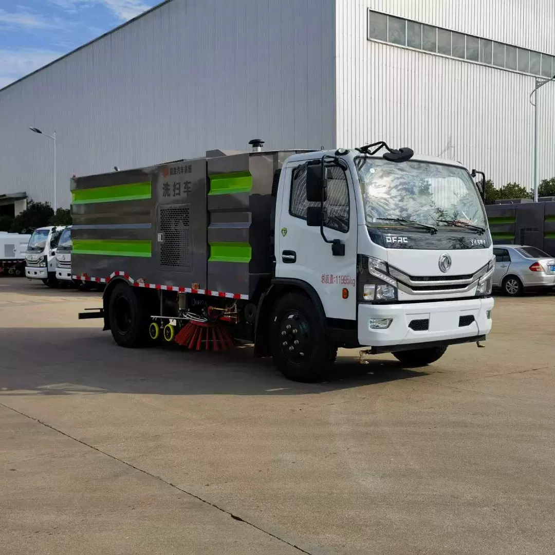 8方洗扫车社区城市道路里面清扫车 国六东风多利卡洗扫车、扫路车