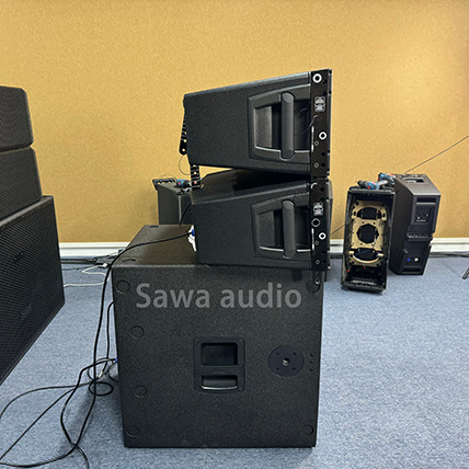 Subwoofer de 18 pulgadas para exteriores, rendimiento al aire libre, audio de escenario de matriz de línea profesional, sistema de altavoz de fuerte vibración