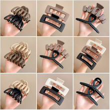 盘发高级感蝴蝶结发夹慵懒风后脑勺亚克力抓夹百搭发量多鲨鱼夹子