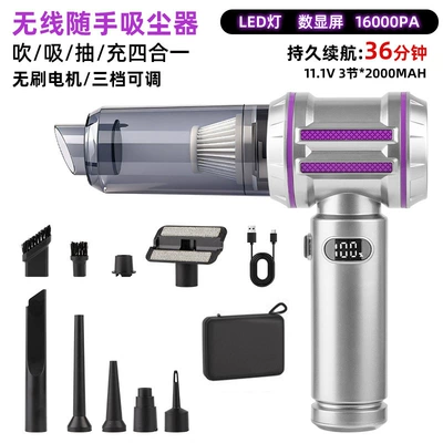 Powerful Suction High Power Small | Tozsoranlar - 1201-silver-purple-eva-bag