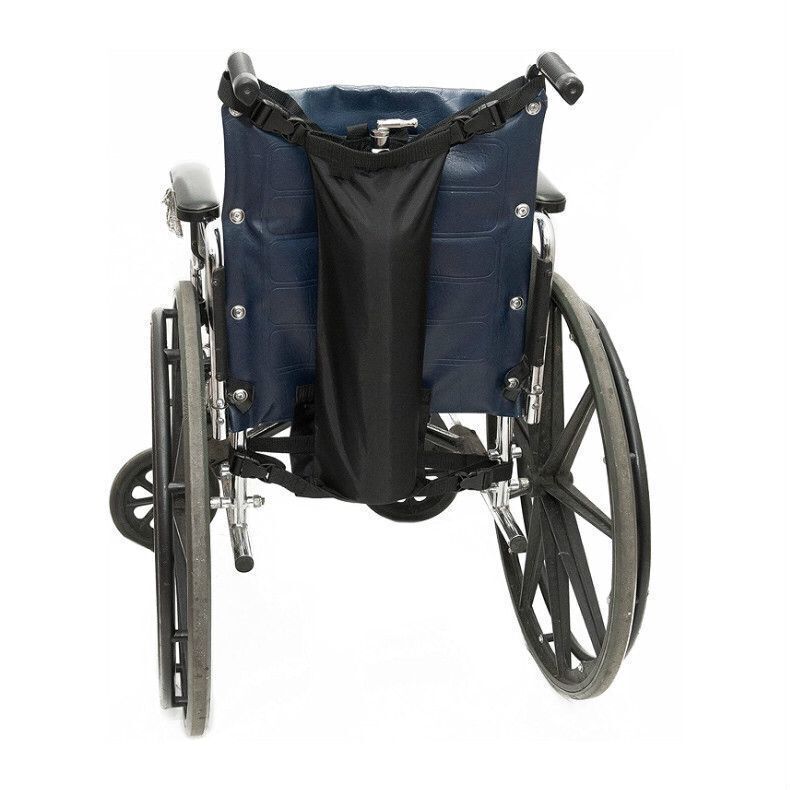 Cross-border wheelchair backrest oxygen cylinder bag rear hanging bag medical oxygen cylinder storage bag with reflective strip elderly care