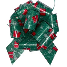 外贸圣诞节塑胶彩带拉花节日装饰挂件摆件礼盒礼品包装彩条拉花