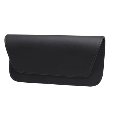 Car glasses case leather car sun visor sunglasses glasses bag bill storage clip car interior supplies (Car Glasses Clip/Bill Clip) - black