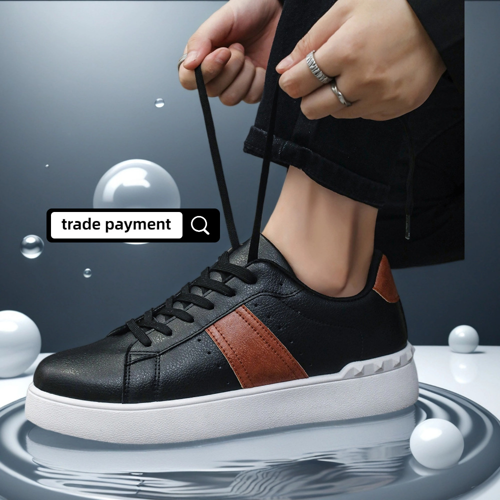 Kişi idman ayaqqabısı, düz altlıqlı casual sneaker
