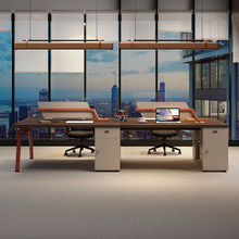 职员桌办公桌椅组合轻奢办公桌新款工位办公桌一整套高档现代简约
