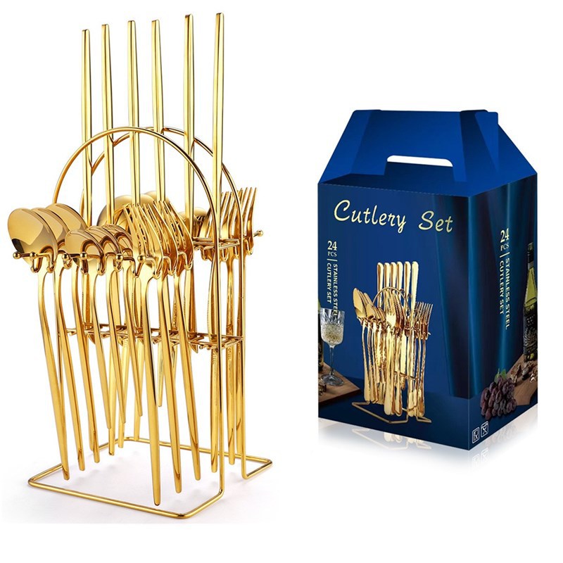 골드 24 피스 세트 아이언 프레임