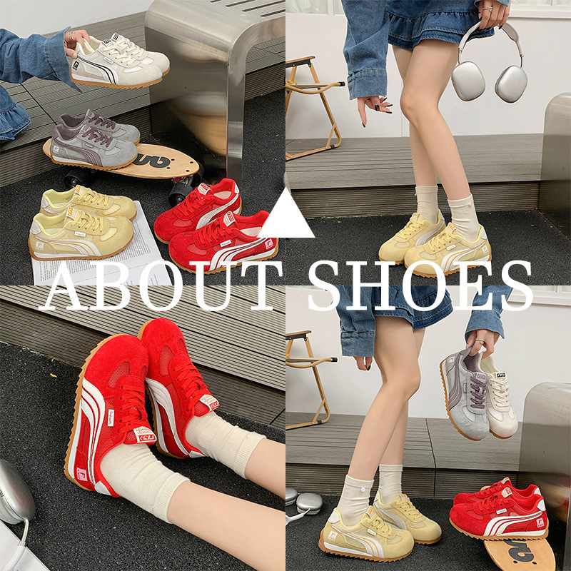 Forrest Gump Shoes for Women, 2026 Summer New Model, Breathable Mesh German Training White Sneakers, Super Popular Versatile Casual Sports Sneakers