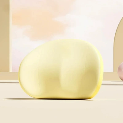 Lumbar Pillows, Headrest - memory-foam-lumbar-support-lemon-yellow