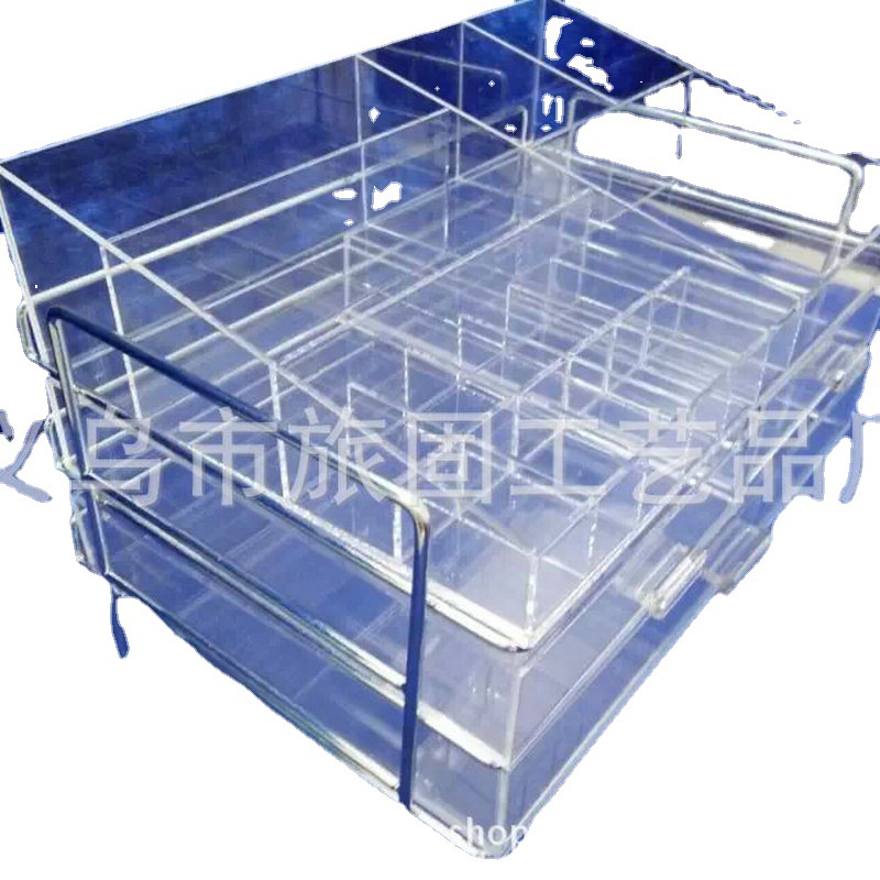 厂家批发亚克力化妆品展示架 收纳盒 彩妆展示架