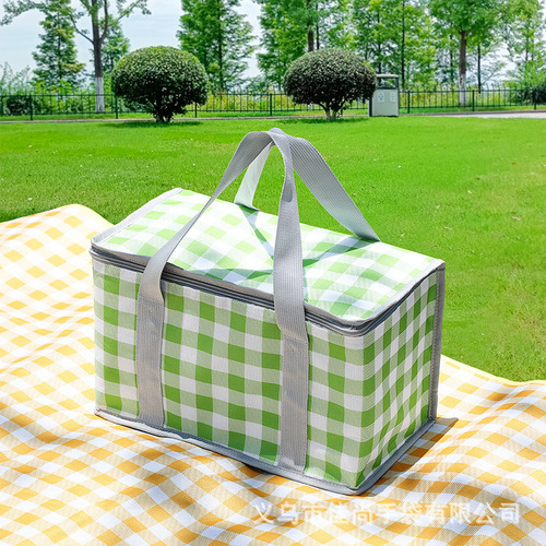 Outdoor large-capacity thermal bag, camping picnic basket, travel picnic bag, portable lunch bag, thermal bag wholesale
