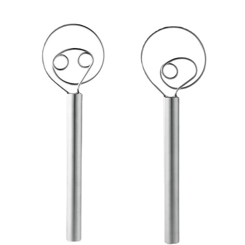 Stainless steel coil mixer flour mixer and dough mixer manual egg beater salad side dish cold mixer