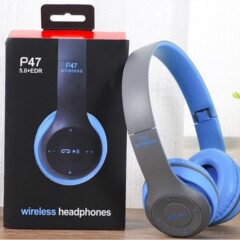 P-47 ヘッドマウント型ワイヤレス Bluetooth ヘッドセット、折りたたみ式、超長バッテリー寿命、コンピューター汎用、工場直販、双方向ステレオ