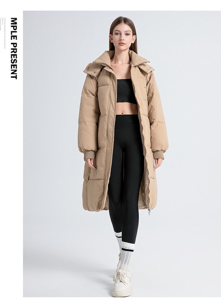 Women's Long Padded Coat Oversized Hooded Parka For Winter_voghion.com