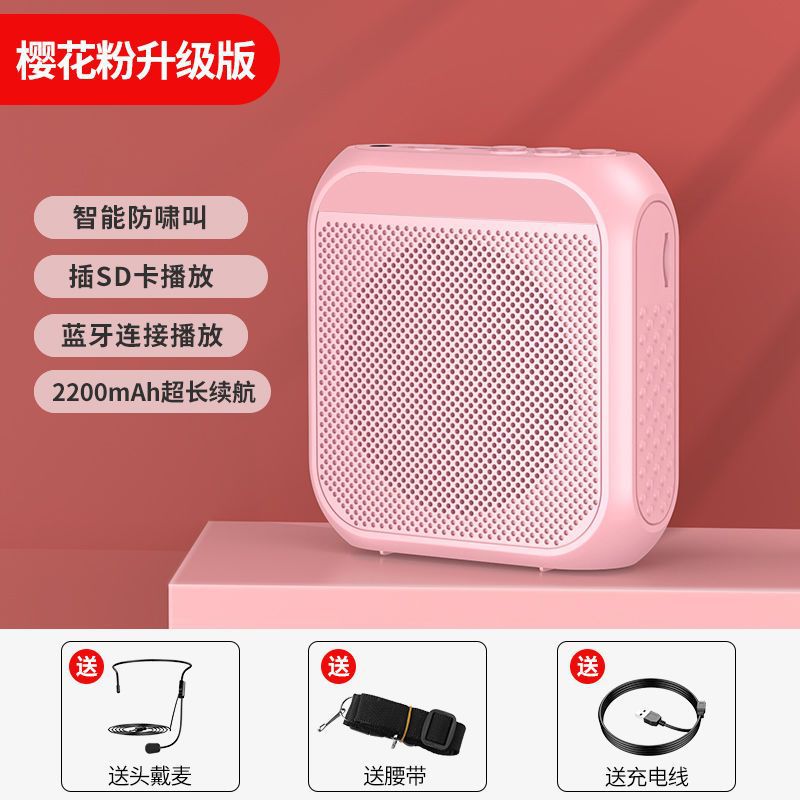 Megáfono Inalámbrico Bluetooth Portátil S17 de Plásticos para Profesores y Guías de Turistas