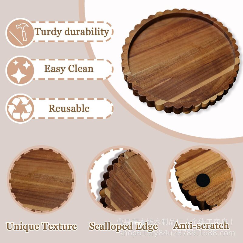 Cross-Border Wooden Coffee Table Fan-Shaped Edge Tray Kitchen Dining Room Living Room Decorative Tray Tabletop Aromatherapy Tray Cross-Border Wooden Coffee Table Fan-Shaped Edge Tray Kitchen Dining Room Living Room Decorative Tray Tabletop Aromatherapy Tray