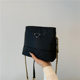 2024 Waterproof Canvas Shoulder Crossbody Bag All-match Commuter Bucket Bag Summer Leisure Rhombic Chain Bag Women's Bag Wholesale
