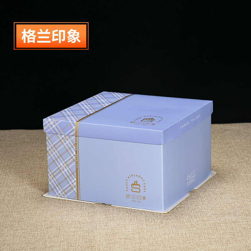 Caja de embalaje de pastel 6 pulgadas 8 pulgadas 10 pulgadas 12 pulgadas 14 pulgadas caja cuadrada de cartón de cumpleaños caja redonda caja de embalaje de pastel