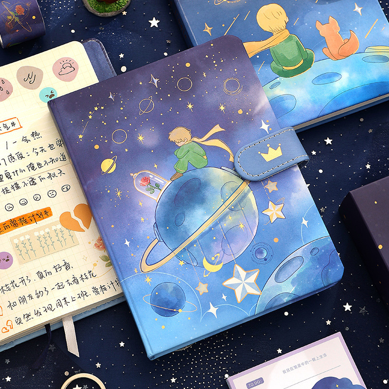 Set de regalo de cuaderno Prince para niños, cuaderno de aspecto elegante estilo Instagram, pegatinas, cintas adhesivas, regalos para estudiantes image 4