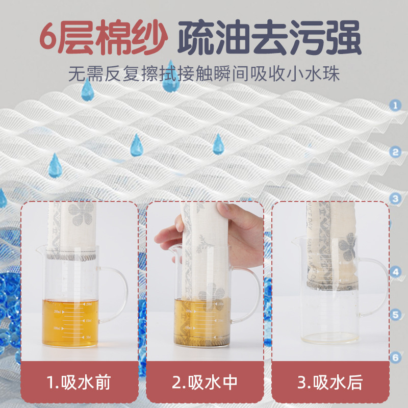 抹布厨房专用洗碗布不沾油易清洗不掉毛清洁布家用去污棉纱抹布|undefined