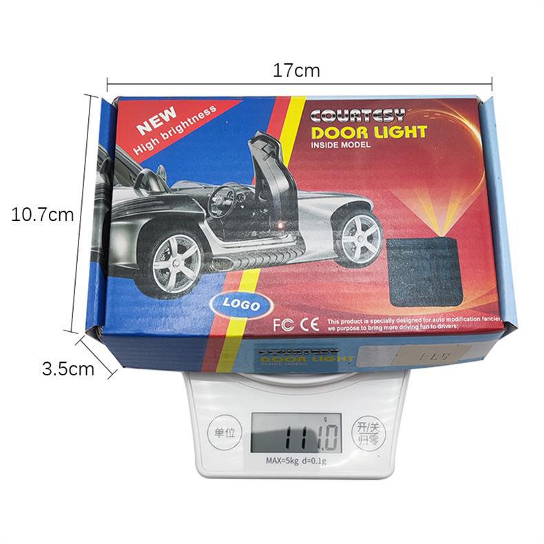 Car Door Welcome Light Projector, Door Opening Laser Light, In-Car Led Atmosphere Light for Vehicle Modification