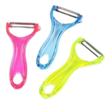 Pelador de fruta de color caramelo transparente pelador de cristal melón y pelador de frutas 15g