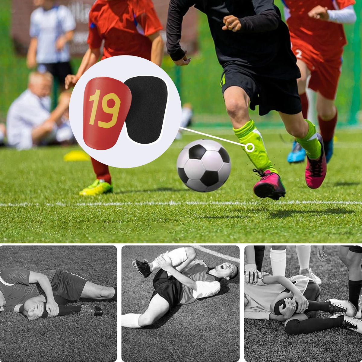 Shin Guard Football Shin Guards Extra Small Insert Calf Protection Children Adult Training Solid Knee Guards_voghion.com