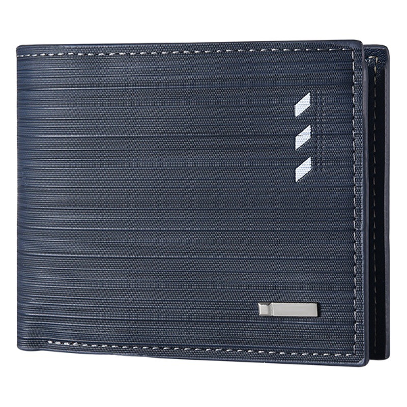 Cross-Border Supply Short Wallet Men's European and American Youth Multi-Card Slot Wallet Men's Horizontal Trendy Ticket Holder