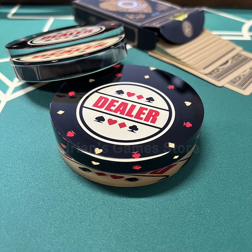 Texas Hold 'em DEALER Zhuang Code Banker Zhuang Pieces Press Card Zhuang Pieces Button Signs
