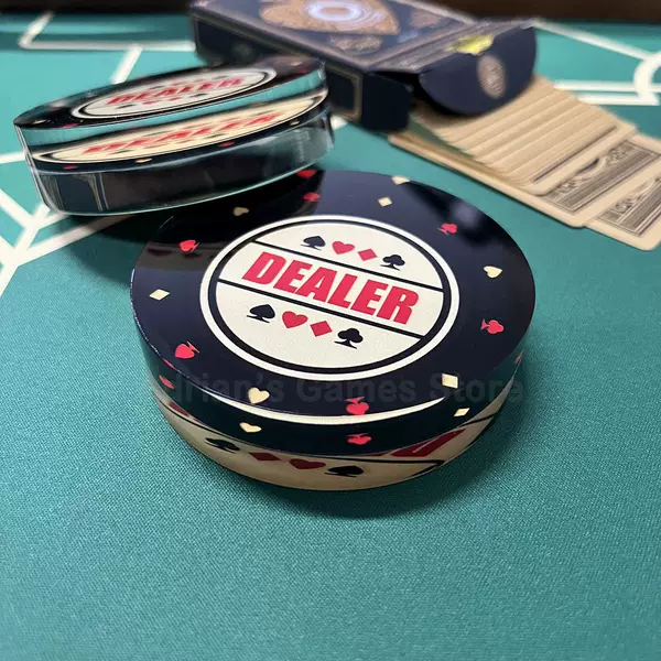 Texas Hold 'em DEALER Zhuang Code Banker Zhuang Pieces Press Card Zhuang Pieces Button Signs