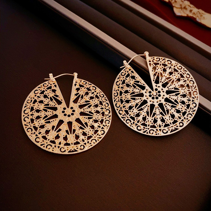 316 Stainless Steel Ear Needle Material 1 Pair Elegant Vintage Style Geometric Plating Alloy Drop Earrings