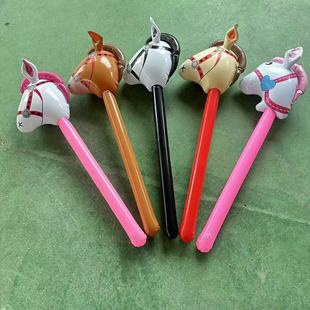 Manufacturer in Stock Wholesale Various Moving Long Sticks Cartoon Horse Head Sticks