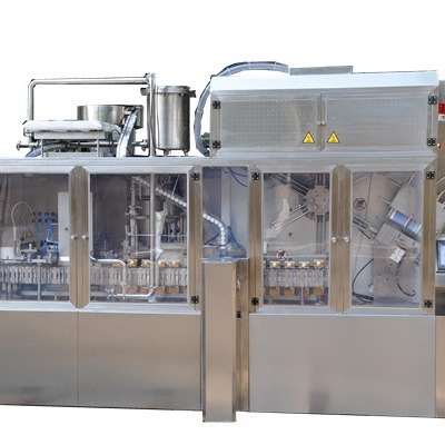 全自动牛奶屋顶型纸盒灌装机