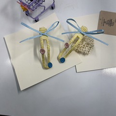 蝴蝶结纽扣布艺大号鸭嘴夹子女后脑勺盘发抓夹高级感发卡百搭头饰