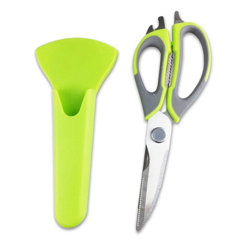 Tijeras de cocina multifunción - Acero inoxidable, magnética, para alimentos y huesos de pollo, hogar