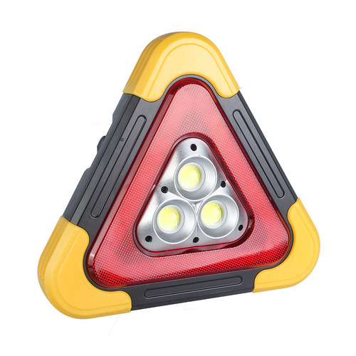 跨境三角架警示灯汽车应急灯led太阳能充电灯多功能安全警示牌
