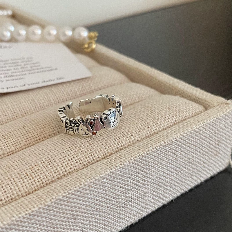 Accessory, nail decoration, small design ring, elastic strap, high-quality style, simple and elegant design