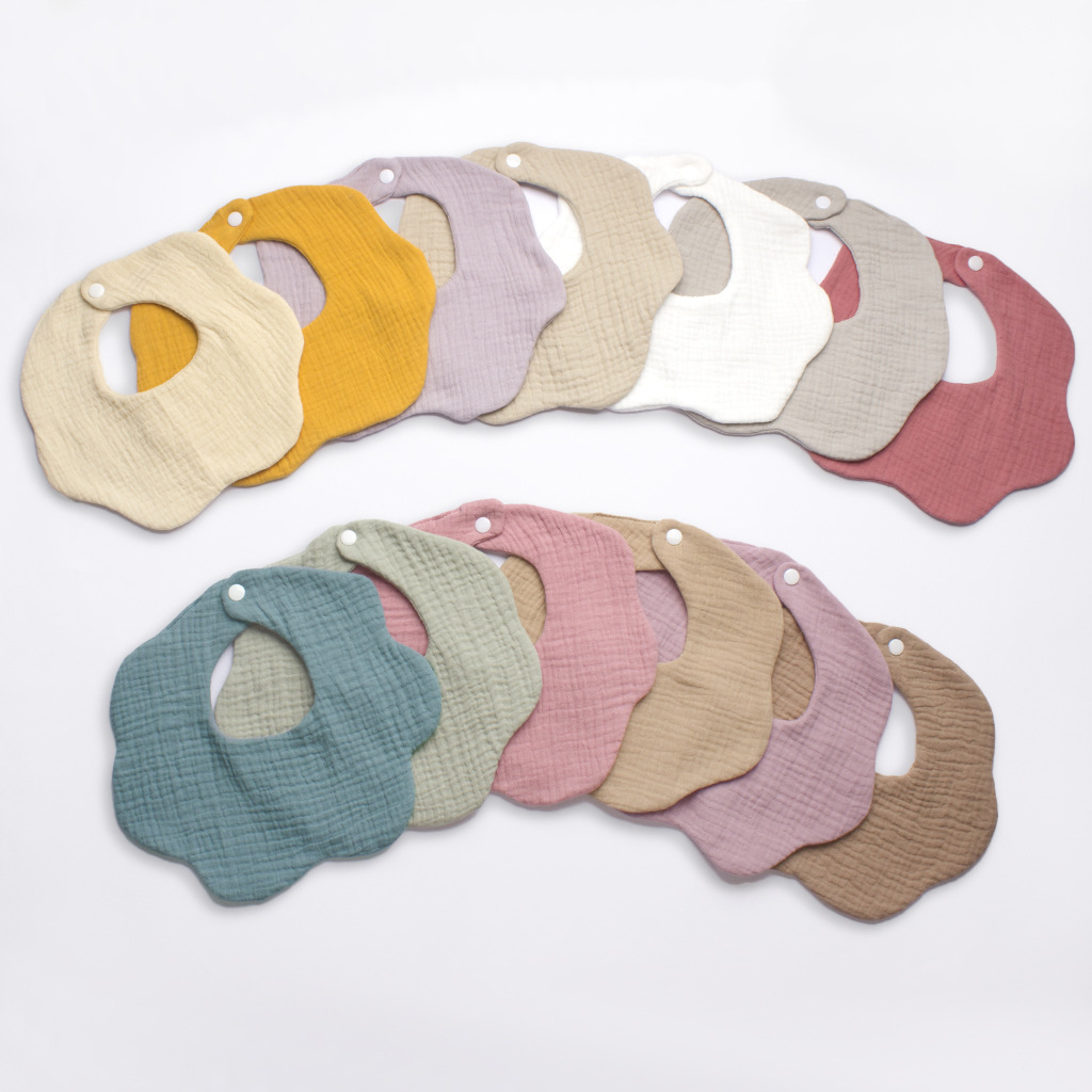 Ins New Baby Products Children's Candy Color Gauze Lace Bib Slippere Bib Baby Slippere Towel