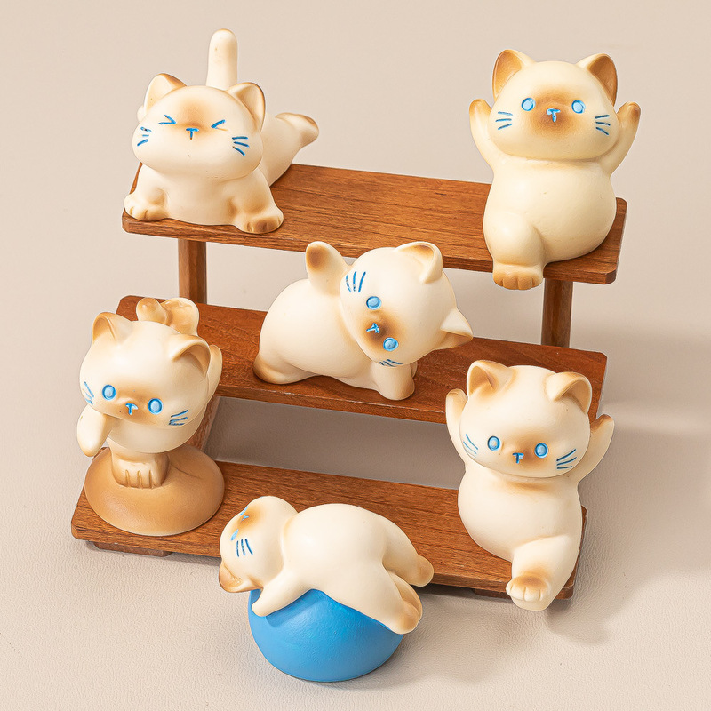 New Cat Yoga Resin Blind Box Cartoon Cute Cat Figurine Blind Box High-Value Desktop Decoration Wholesale New Cat Yoga Resin Blind Box Cartoon Cute Cat Figurine Blind Box High-Value Desktop Decoration Wholesale